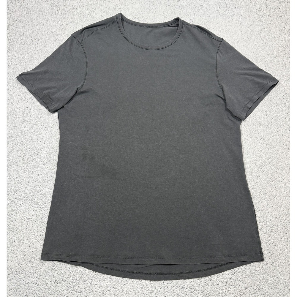 Lululemon Shirt Mens XL Black Short Sleeve Crewneck Basic Athletic Tee Top